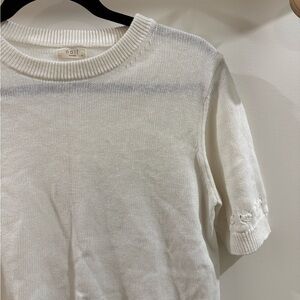 NAIF Cream Ribbed Knitwear
